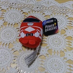 Red Power Ranger 3" podpals just play hasbro stuffed plush action figure